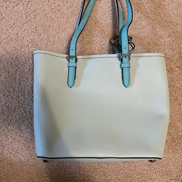 Michael Kors Medium Jet Set Snap Pocket Tote, Teal/Blue - Picture 4 of 12